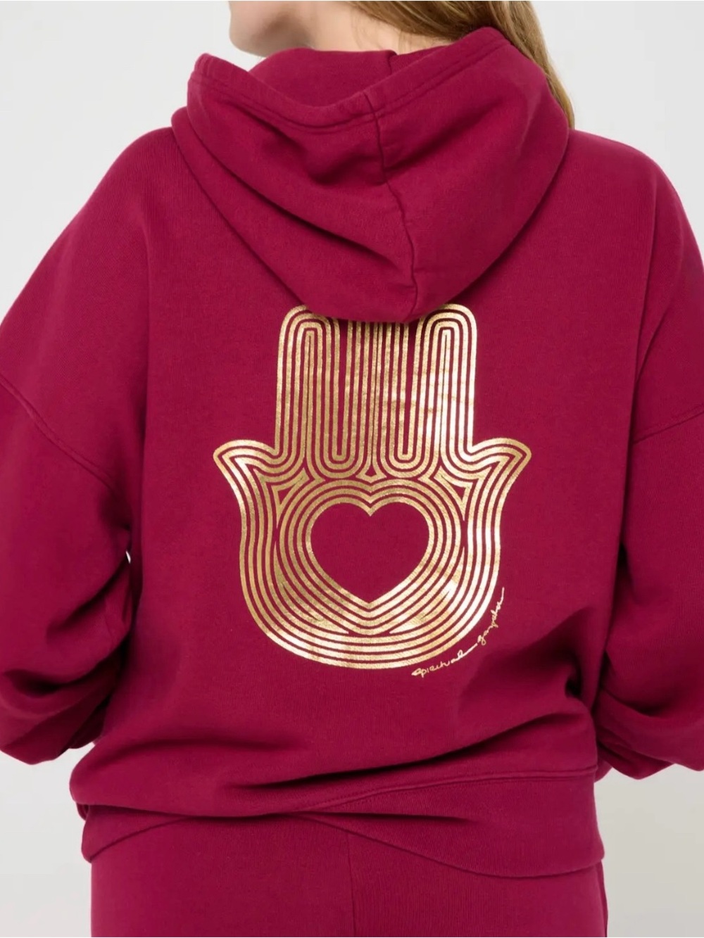 Spiritual Gangster Radiant Hamsa Easy Hoodie New L